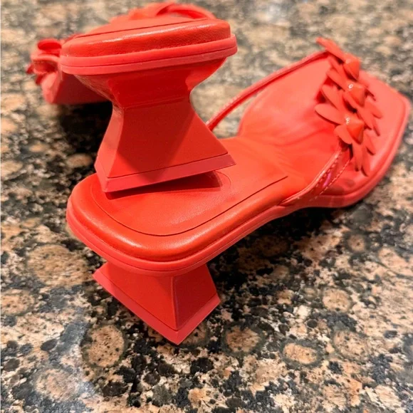 Gianni Bini Coral Floral Square-Toe Slide Sandals - Picture 3 of 4